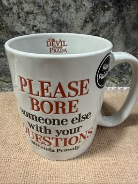 NWT The Devil Wears Prada Please Bore Someone Else With Your Questions 17 oz Mug